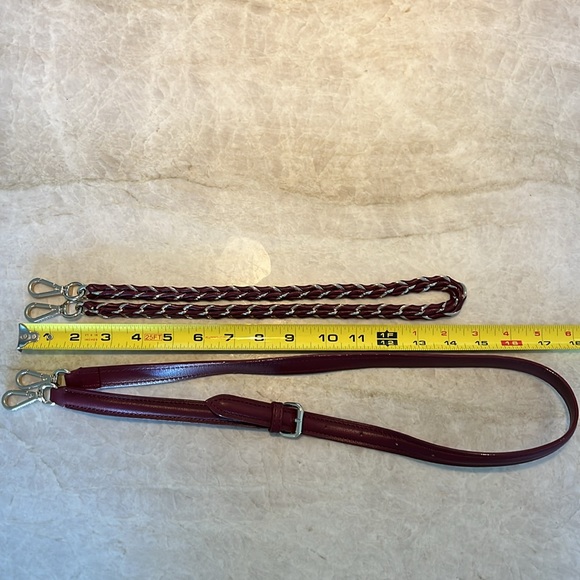 MZ Wallace Crosby Crossbody Bag in Burgundy with all 3 original straps ❤️ - Picture 8 of 11